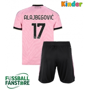Juventus Kerim Alajbegovic #17 Replik Auswärtstrikot Kinder 2026-27 Kurzarm (+ Kurze Hosen)
